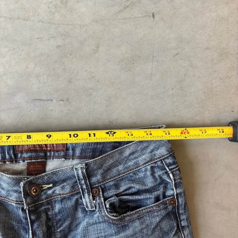 y2k faded distressed bootcut denim jeans